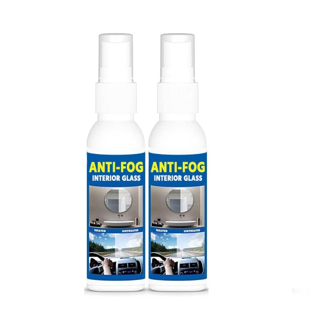 Anti Fog Spray for Car Wind Shiled Glass, Car Side Mirror and Bathroom Mirror - 100ML (Pack of 2)